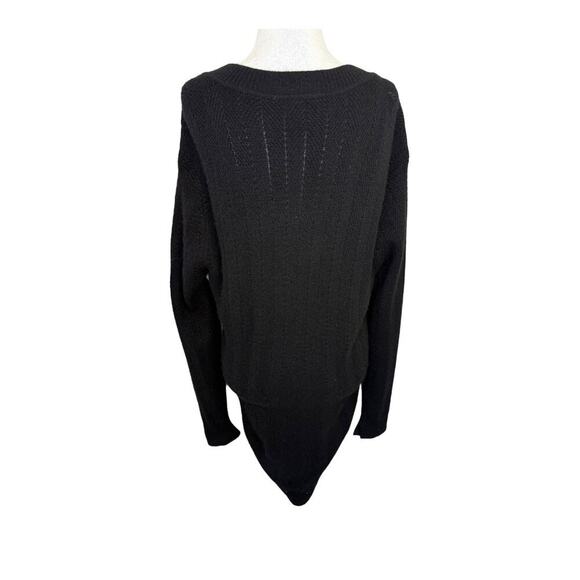 Rag & Bone Women's V-Neck Black Cashmere Knit Long Sweater Size Small - Picture 2 of 7